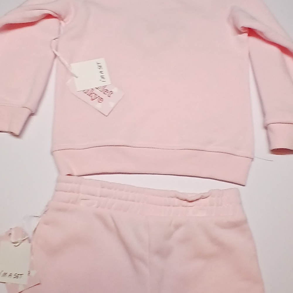 Violet Skye Toddler Outfit Set | 3-Piece Pink “Howdy Valentine” Sweatshirt 4T - Picture 6 of 12